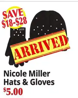 Ocean State Job Lot Nicole Miller Hats & Gloves offer