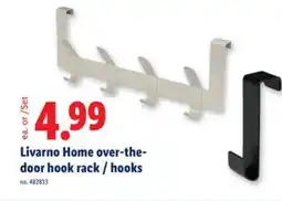 Lidl Livarno Home over-the-door hook rack/hooks offer