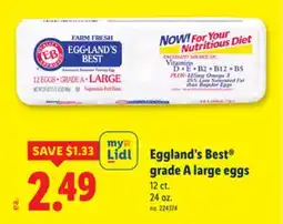 Lidl Eggland's Best grade A large eggs offer