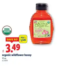 Lidl organic wildflower honey offer