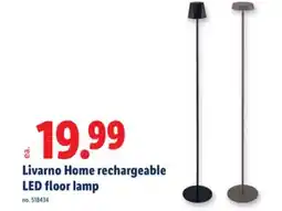 Lidl Livarno Home rechargeable LED floor lamp offer