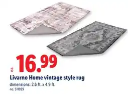 Lidl Livarno Home vintage style rug offer