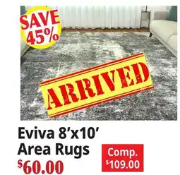 Ocean State Job Lot Eviva 8'x10' Area Rugs offer
