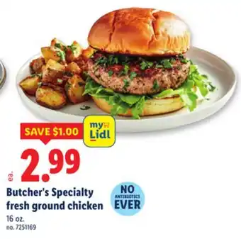 Lidl Butcher's Specialty fresh ground chicken offer
