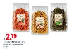 Lidl organic alternative pasta offer