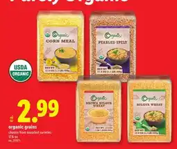 Lidl organic grains offer