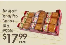 Smart & Final Bon Appetit Variety Pack Danishes offer