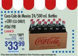 Smart & Final Coca-Cola de Mexico offer