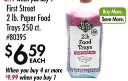 Smart & Final First Street 2 lb. Paper Food Trays offer