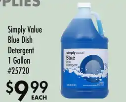 Smart & Final Simply Value Blue Dish Detergent offer