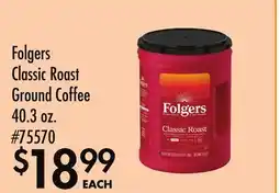 Smart & Final Folgers Classic Roast Ground Coffee offer