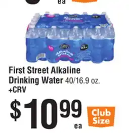 Smart & Final First Street Alkaline Drinking Water offer