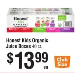 Smart & Final Honest Kids Organic Juice Boxes offer