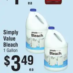 Smart & Final Simply Value Bleach offer
