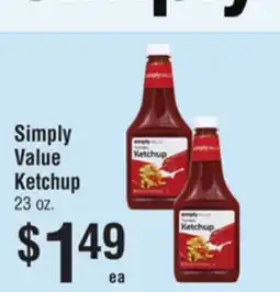 Smart & Final Simply Value Ketchup offer
