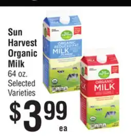 Smart & Final Sun Harvest Organic Milk offer