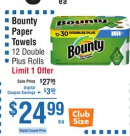 Smart & Final Bounty Paper Towels offer