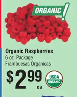 Smart & Final Organic Raspberries offer
