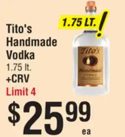 Smart & Final Tito's Handmade Vodka offer