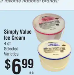 Smart & Final Simply Value Ice Cream offer
