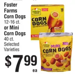 Smart & Final Foster Farms Corn Dogs or Mini Corn Dogs offer