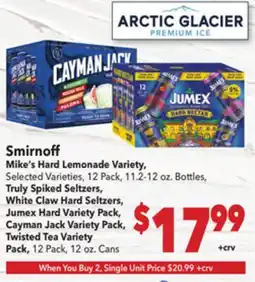 Vallarta Supermarkets Smirnoff offer