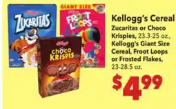 Vallarta Supermarkets Kellogg's Cereal offer