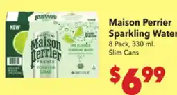Vallarta Supermarkets Maison Perrier Sparkling Water offer
