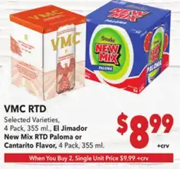 Vallarta Supermarkets VMC RTD offer