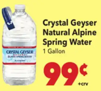 Vallarta Supermarkets Crystal Geyser Natural Alpine Spring Water offer