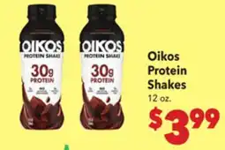 Vallarta Supermarkets Oikos Protein Shakes offer