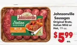 Vallarta Supermarkets Johnsonville Sausages offer