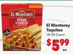 Vallarta Supermarkets El Monterey Taquitos offer