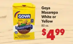 Vallarta Supermarkets Goya Masarepa White or Yellow offer
