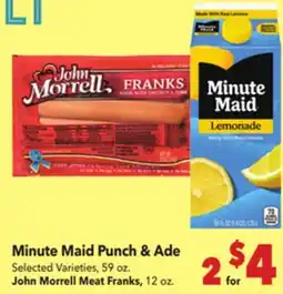 Vallarta Supermarkets Minute Maid Punch & Ade offer