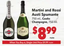 Vallarta Supermarkets Martini and Rossi Austi Spumante offer