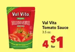 Vallarta Supermarkets Val Vita Tomato Sauce offer