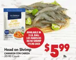 Vallarta Supermarkets Head on Shrimp offer