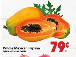 Vallarta Supermarkets Whole Mexican Papaya / PAPAYA MEXICANA ENTERA offer