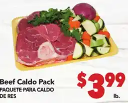 Vallarta Supermarkets Beef Caldo Pack / PAQUETE PARA CALDO DE RES offer