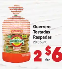 Vallarta Supermarkets Guerrero Tostadas Raspadas offer