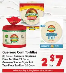 Vallarta Supermarkets Guerrero Corn Tortillas offer