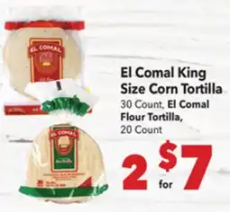 Vallarta Supermarkets El Comal King Size Corn Tortilla offer