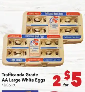 Vallarta Supermarkets Trafficanda Grade AA Large White Eggs offer