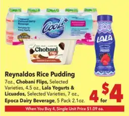Vallarta Supermarkets Reynaldos Rice Pudding offer