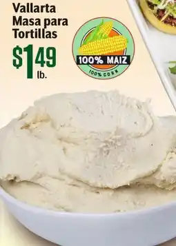 Vallarta Supermarkets Vallarta Masa para Tortillas offer