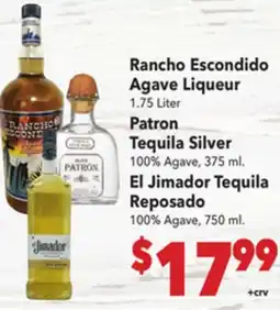 Vallarta Supermarkets Rancho Escondido Agave Liqueur offer