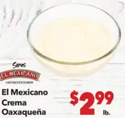 Vallarta Supermarkets El Mexicano Crema Oaxaqueña offer