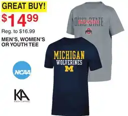 Dunham's Sports MEN'S, WOMEN'S OR YOUTH TEE offer