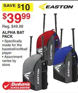 Dunham's Sports ALPHA BAT PACK offer